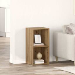 Berkfield Home TV Cabinet with Storage Artisan oak Engineered Wood in Brown - thumbnail 2