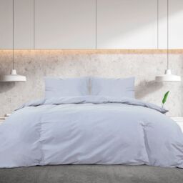 Berkfield Home Duvet Cover Set Grey 260x220 cm Cotton - thumbnail 3