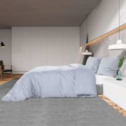 Berkfield Home Duvet Cover Set Grey 260x220 cm Cotton - thumbnail 4