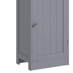 Havendro Storage Cabinet Organizer Tower with Shelves & Drawer, Grey - thumbnail 5