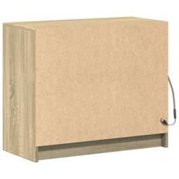 Berkfield Home Sideboard with LED Sonoma Oak 72x34x61 cm Engineered Wood in Light Brown - Size: 72 x 34 x 61 cm - thumbnail 9