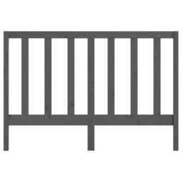 Berkfield Home Bed Headboard Grey 166x4x100 cm Solid Wood Pine - Size: 166 x 4 x 100 cm - thumbnail 4