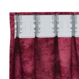Berkfield Home Velvet Curtains 2 pcs with Eyelets Wine Red 175x140 cm - thumbnail 5