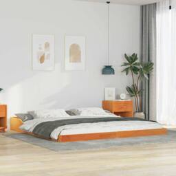 Berkfield Home Wax brown 180 x 220 cm Solid pine wood - thumbnail 2