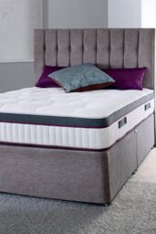 The Shire Bed Company Mode 2000 Count Pocket Sprung Tufted Mattress in White - Size: Single - thumbnail 1