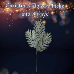 VFM e-Store Christmas Fern Spray Stem Decoration 63cm x 22cm Green X 1 - Size: 63 cm x 22 cm - thumbnail 3