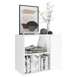 Berkfield Home Side Cabinet White 60x30x50 cm Engineered Wood - Size: 60 x 30 x 50 cm - thumbnail 3