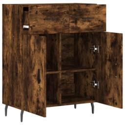 Berkfield Home Sideboard Smoked Oak 69.5x34x90 cm Engineered Wood in Brown - thumbnail 5
