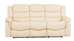 Artemis Home Almeira 3 Seat Recliner Sofa in Cream - thumbnail 2