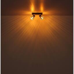 Netlighting Tom Ceiling Spotlight Bar Matt Black Smoke Glass Shade 4x E14 - thumbnail 5