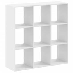Berkfield Home Bookcase White 102x32x102 cm Engineered Wood - Size: 102 x 32 x 102 cm - thumbnail 6