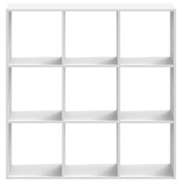Berkfield Home Bookcase White 102x32x102 cm Engineered Wood - Size: 102 x 32 x 102 cm - thumbnail 4