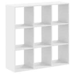 Berkfield Home Bookcase White 102x32x102 cm Engineered Wood - Size: 102 x 32 x 102 cm - thumbnail 2