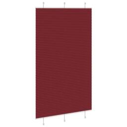 Berkfield Home Pleated Blind Bordeaux Red 120x200 cm Fabric Width 119.4 cm Polyester - thumbnail 4