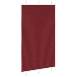 Berkfield Home Pleated Blind Bordeaux Red 120x200 cm Fabric Width 119.4 cm Polyester
