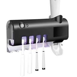 FLAVORA Wall Mount UV Toothbrush Sanitizer in Black - thumbnail 3
