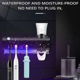 FLAVORA Wall Mount UV Toothbrush Sanitizer in Black - thumbnail 6