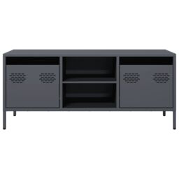 Berkfield Home TV Cabinet Anthracite 101.5x39x43.5 cm Cold-rolled Steel - thumbnail 4