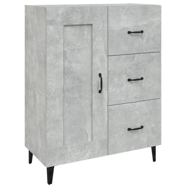 Berkfield Home Sideboard Concrete Grey 69.5x34x90 cm Engineered Wood - image 1