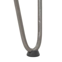 Berkfield Home Hairpin Table Legs 4 pcs Natural Steel 42 cm Solid Steel in Grey - thumbnail 9