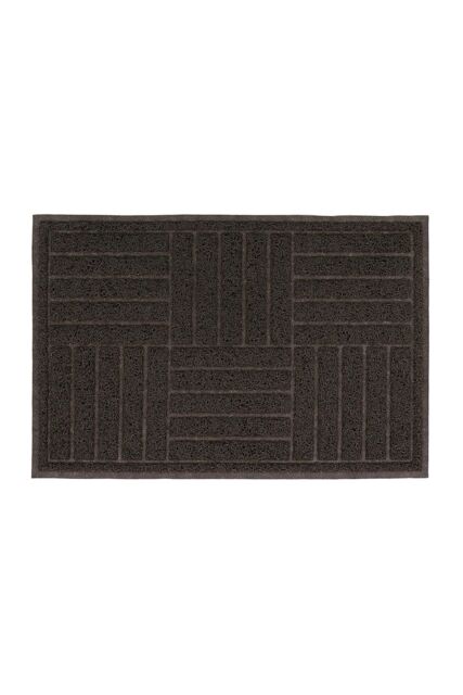 JVL Mud Grabber Spaghetti Scraper Doormat 40x60cm Brown Square - Size: 40 cm x 60 cm - image 1