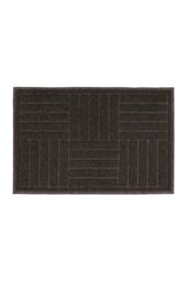 JVL Mud Grabber Spaghetti Scraper Doormat 40x60cm Brown Square - Size: 40 cm x 60 cm - thumbnail 1