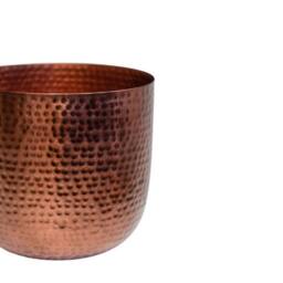 Ivyline Felix Hammered Metal Bronze Planter Set of 3 - thumbnail 3