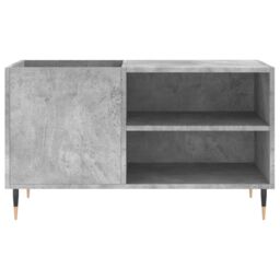 Berkfield Home Record Cabinet Concrete Grey 85x38x48 cm Engineered Wood - Size: 85 x 38 x 48 cm - thumbnail 4