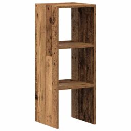 Berkfield Home Bookcase Stackable Old Wood 30x30x80 cm Engineered Wood in Brown - Size: 30 x 30 x 80 cm - thumbnail 6