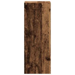 Berkfield Home Bookcase Stackable Old Wood 30x30x80 cm Engineered Wood in Brown - Size: 30 x 30 x 80 cm - thumbnail 5