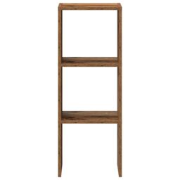 Berkfield Home Bookcase Stackable Old Wood 30x30x80 cm Engineered Wood in Brown - Size: 30 x 30 x 80 cm - thumbnail 4