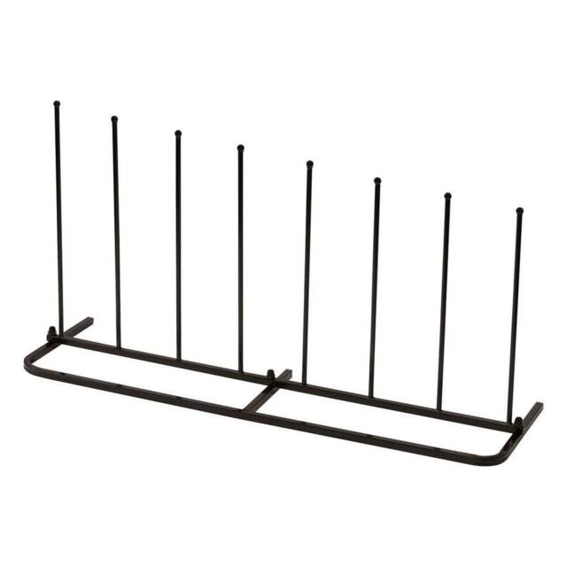 FLAVORA Woodside Steel Wellington Welly Boot Rack in Black - Size: 600mm - image 1