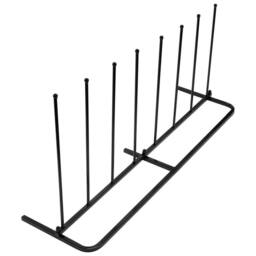 FLAVORA Woodside Steel Wellington Welly Boot Rack in Black - Size: 600mm - thumbnail 5