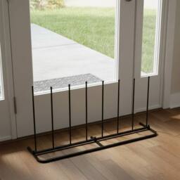 FLAVORA Woodside Steel Wellington Welly Boot Rack in Black - Size: 600mm - thumbnail 4