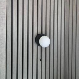 CGC Lighting 'Macie' Black & White Opal Globe LED Rechargeable Magnetic USB Reading Bedside Wall Light Pull Cord Switch - thumbnail 5