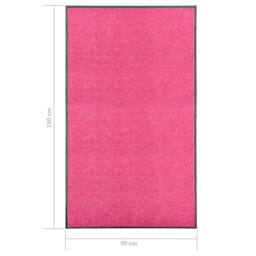 Berkfield Home Doormat Washable Pink 90x150 cm - thumbnail 6