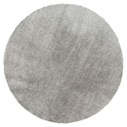 Livabliss Cloudy Shag-Solid Color Beige White Grey Blue Pink Green Yellow Black Red Soft Plush Pile Living Rug in Dark Grey - Size: 120 cm diameter - thumbnail 2