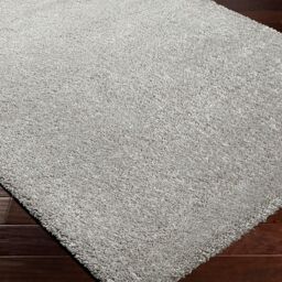 Livabliss Cloudy Shag-Solid Color Beige White Grey Blue Pink Green Yellow Black Red Soft Plush Pile Living Rug in Dark Grey - Size: 120 cm diameter - thumbnail 6
