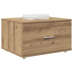 Berkfield Home Drawer Cabinet Artisan Oak Particle Board, Laminate Medium in Brown - thumbnail 3