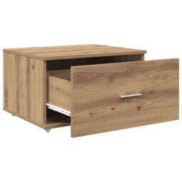 Berkfield Home Drawer Cabinet Artisan Oak Particle Board, Laminate Medium in Brown - thumbnail 4
