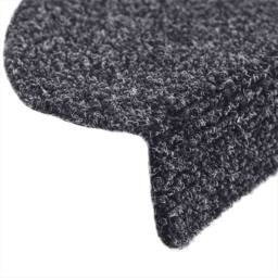 Berkfield Home Self-adhesive Stair Mats 5 pcs Dark Grey 56x17x3 cm Needle Punch - Size: Medium - thumbnail 6