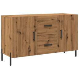 Berkfield Home Sideboard Artisan Oak 100x36x60 cm Engineered Wood in Brown - Size: 100 x 36 x 60 cm - thumbnail 2
