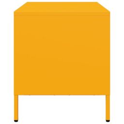 Berkfield Home TV Cabinet Mustard Yellow 68x39x43.5 cm Cold-rolled Steel - thumbnail 6