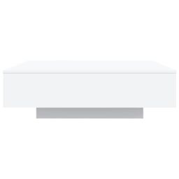Berkfield Home Coffee Table White 100x100x31 cm Engineered Wood - Size: 100 x 100 x 31 cm - thumbnail 5