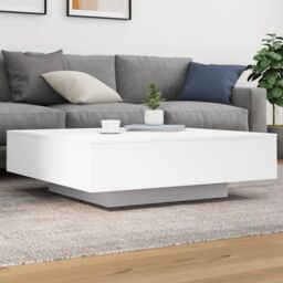 Berkfield Home Coffee Table White 100x100x31 cm Engineered Wood - Size: 100 x 100 x 31 cm - thumbnail 1