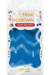 Netagon Metallic Tinsel Curtain 3M x 1M Blue - thumbnail 2