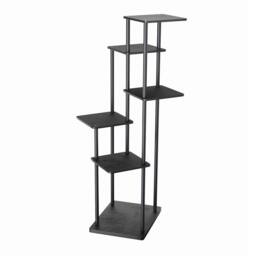 Garden Sanctuary 6-Tier Plant Stand Plant Display in Black - thumbnail 3