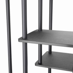 Garden Sanctuary 6-Tier Plant Stand Plant Display in Black - thumbnail 9