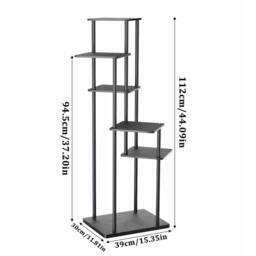 Garden Sanctuary 6-Tier Plant Stand Plant Display in Black - thumbnail 5