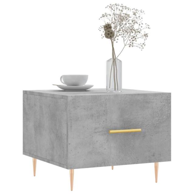 Berkfield Home Decorative Coffee Tables 2 pcs Concrete Grey 50x50x40 cm Engineer - Size: 50 x 50 x 40 cm - image 1